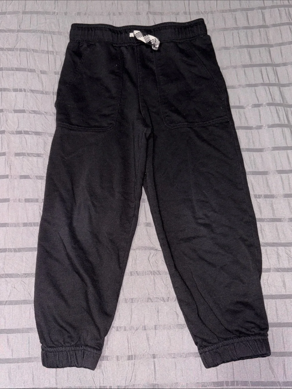 wonder nation Black Kids Jogger Pants with Contrast Drawstring